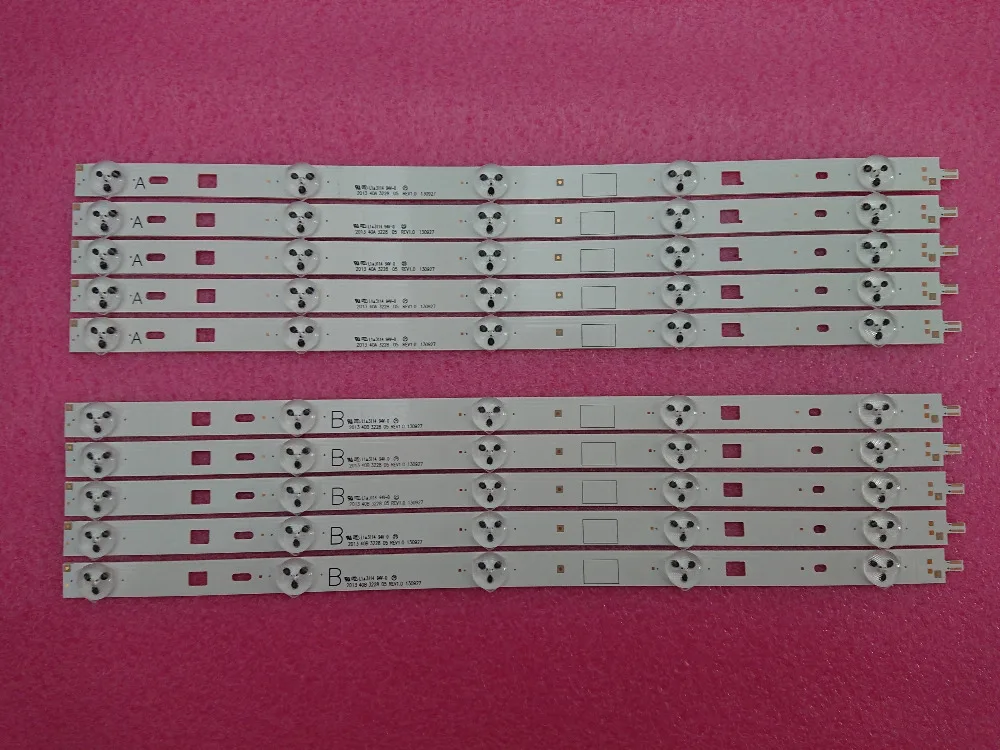 (New Kit) 10pcs(5*A 5*B)LED backlight strip Replacement for 40inch TV KDL-40R480B samsung 2013SONY40A 2013SONY40B 3228
(New Kit) 10pcs(5*A 5*B)LED backlight strip Replacement for 40inch TV KDL-40R480B samsung 2013SONY40A 2013SONY40B 3228