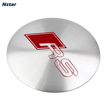 Nstar 4pcs/set 56mm RS Line Stying Auto Part Wheel Center Emblem Car Alumminum Wheel Centre Badges For RS5 RS7 RS4 017