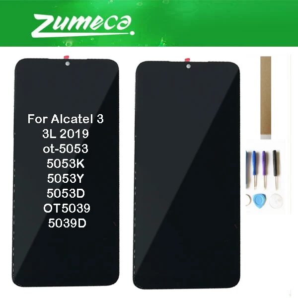For Alcatel 3 3L 2019 OT5053 5053K 5053Y 5053D OT5039 5039D LCD Display+Touch Screen Digitizer Black Color With Tape tools
For Alcatel 3 3L 2019 OT5053 5053K 5053Y 5053D OT5039 5039D LCD Display+Touch Screen Digitizer Black Color With Tape tools