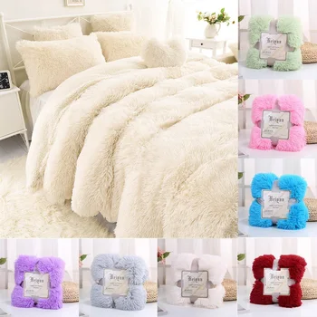 Luxury Long Plush Blanket Fuzzy Fur Flannel Shaggy Cover Blanket Bedding Sheet Fleece Super Soft Warm Throws for Bed Sofa Travel 
Luxury Long Plush Blanket Fuzzy Fur Flannel Shaggy Cover Blanket Bedding Sheet Fleece Super Soft Warm Throws for Bed Sofa Travel