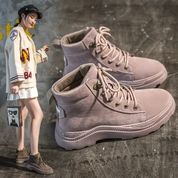 OLOME 2020 High Help Women's Casual Boots Botas De Mujer Wear Resistant Light Fashion Women's Work Boots Outdoor Non-slip Boots 
OLOME 2020 High Help Women's Casual Boots Botas De Mujer Wear Resistant Light Fashion Women's Work Boots Outdoor Non-slip Boots