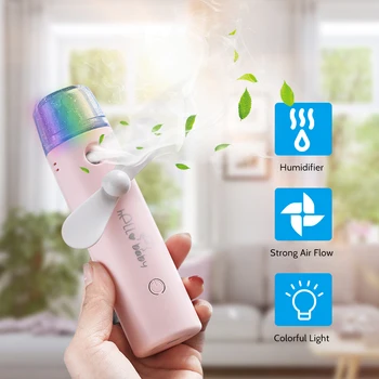 Protable Fan Small Handheld Fan Portable Mini Fan Humidifier USB Rechargeable Fan Misting Fan Cooler Cooling Mini Fans USB Fans
Protable Fan Small Handheld Fan Portable Mini Fan Humidifier USB Rechargeable Fan Misting Fan Cooler Cooling Mini Fans USB Fans