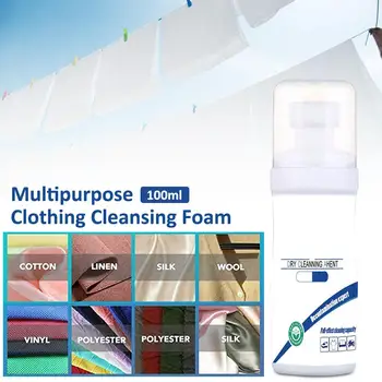 100ML Multipurpose Clothing Cleansing Foam Down Jacket Cleaner Liquid Stubborn Stains Spray For Eliminating Odor Pollutants
100ML Multipurpose Clothing Cleansing Foam Down Jacket Cleaner Liquid Stubborn Stains Spray For Eliminating Odor Pollutants
