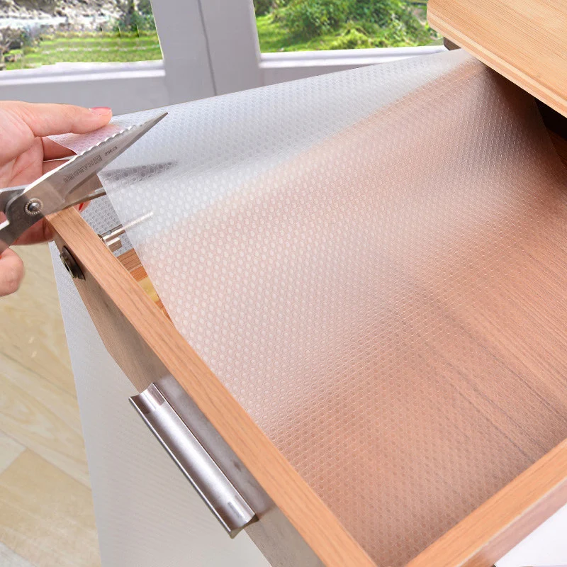 Reusable Shelf Drawer Liner Cabinet Mat Liner Contact Paper Moisture-Proof Waterproof Dust Proof Non-Slip Fridge Table Pad
Reusable Shelf Drawer Liner Cabinet Mat Liner Contact Paper Moisture-Proof Waterproof Dust Proof Non-Slip Fridge Table Pad