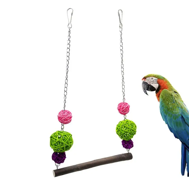 Funny Parrot Swing Bird Bite Toy Environmentally Friendly Pet Bird Swing Durable Bite Resistant Rattan Ball Playing Toy
Funny Parrot Swing Bird Bite Toy Environmentally Friendly Pet Bird Swing Durable Bite Resistant Rattan Ball Playing Toy