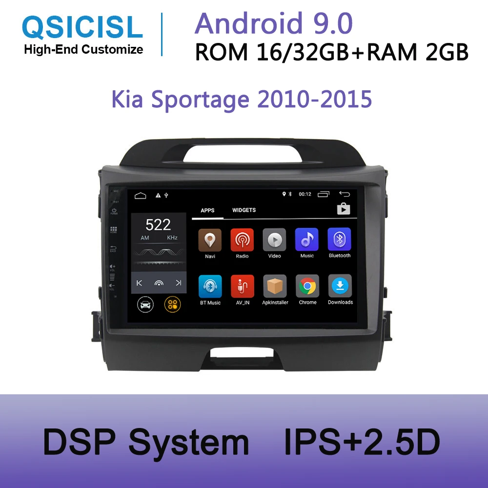 Android 9.0 IPS 2.5D 9" GPS Radio Car DVD Player for Kia Sportage 2010-2015 Car Head Unit Car GPS Navigation DVD Multimedia SWC
Android 9.0 IPS 2.5D 9" GPS Radio Car DVD Player for Kia Sportage 2010-2015 Car Head Unit Car GPS Navigation DVD Multimedia SWC
