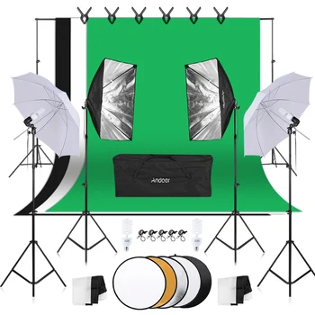 2pcs Soft Light 6pcs Fish-like Reflector 2pcs Softbox Bulb 4pcs Light Bulb 2pcs Plug Backdrop Stand 4pcs Light Stand 5pcs Clip
2pcs Soft Light 6pcs Fish-like Reflector 2pcs Softbox Bulb 4pcs Light Bulb 2pcs Plug Backdrop Stand 4pcs Light Stand 5pcs Clip