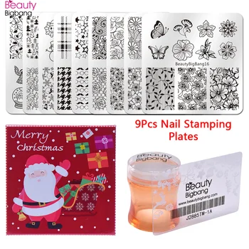 BEAUTYBIGBANG 12PCS Christmas Flower Lace Pattern Nail Stamping Plates Set Square Plates Nail Stamper Nail Scraper Nail Art Set
BEAUTYBIGBANG 12PCS Christmas Flower Lace Pattern Nail Stamping Plates Set Square Plates Nail Stamper Nail Scraper Nail Art Set