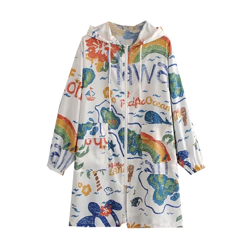 Foreign Trade Original Garment Summer New Products Korean-style Graffiti Color Printing Loose-Fit Hooded Sun Protection Clothing
Foreign Trade Original Garment Summer New Products Korean-style Graffiti Color Printing Loose-Fit Hooded Sun Protection Clothing