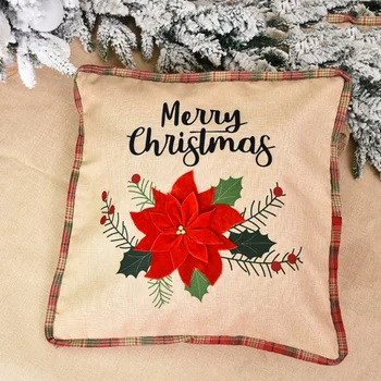Christmas Pillow Covers Xmas Flower Car Series Cushion Cover Decorative Pillowcase Square with Invisible Zipper
Christmas Pillow Covers Xmas Flower Car Series Cushion Cover Decorative Pillowcase Square with Invisible Zipper