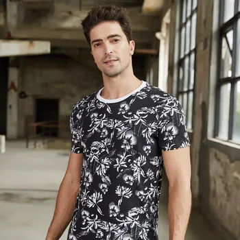 GustOmerD 2020 New Design Clothes Men's Tees Slim Fit Leaves Print Short Sleeve T-shirts Fashion Top Quality Cotton Tops Men
GustOmerD 2020 New Design Clothes Men's Tees Slim Fit Leaves Print Short Sleeve T-shirts Fashion Top Quality Cotton Tops Men