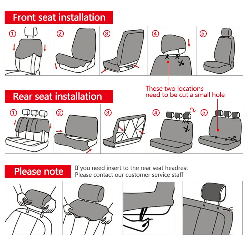 Leather Universal Car Seat Covers 32 H4167062caa2848ccb10b9d68221baabaX