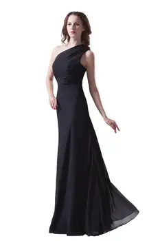 vestido de festa longo robe de soiree brides black chiffon one shoulder long evening dress 2015 new arrival formal dresses
vestido de festa longo robe de soiree brides black chiffon one shoulder long evening dress 2015 new arrival formal dresses