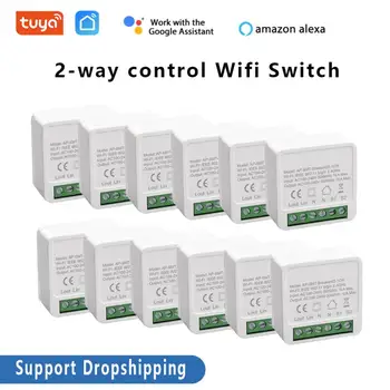MINI Wifi Smart Switch 10A 2-way Control Timer Wireless Switches Smart Home Automation Compatible With Tuya Alexa Google Home
MINI Wifi Smart Switch 10A 2-way Control Timer Wireless Switches Smart Home Automation Compatible With Tuya Alexa Google Home