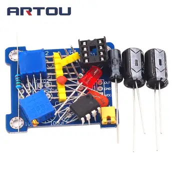 NE555 Pulse Generator Pulse Starter Duty Cycle and Frequency Adjustable Module DIY Kit Oscillator Square Wave Signal Generator
NE555 Pulse Generator Pulse Starter Duty Cycle and Frequency Adjustable Module DIY Kit Oscillator Square Wave Signal Generator