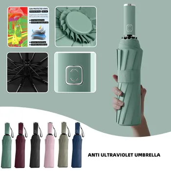 Folding Travel Windproof 12 Ribs Anti-uv Automatic Reverse Umbrellas Automatic Umbrella Business Umbrella With Strips
Folding Travel Windproof 12 Ribs Anti-uv Automatic Reverse Umbrellas Automatic Umbrella Business Umbrella With Strips