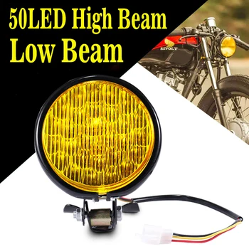 ZTZPIE 50 LED 80W 3000k Yellow Motorcycle Headlights Black Shell Round Low Beam And High Beam Lights Motorcycle Headlights 24V
ZTZPIE 50 LED 80W 3000k Yellow Motorcycle Headlights Black Shell Round Low Beam And High Beam Lights Motorcycle Headlights 24V