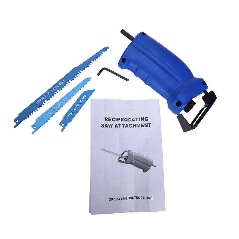 Power tool accessories Reciprocating saw Metal Cutting wood Cutting Tool electric drill attachment with 3 blades
Power tool accessories Reciprocating saw Metal Cutting wood Cutting Tool electric drill attachment with 3 blades