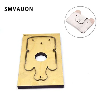 SMVAUON Leather Die Cutter DIY Dog Coin Purse Credit Card Holder Wallet Japan Steel Punch Cut Mold Wood Dies For Leather Crafts