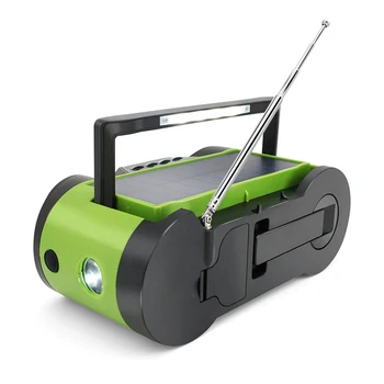 Portable Multifunctional AM FM Travel Weather Radio Solar Powered Power Bank Camping Outdoor Emergency Hand Crank LED Flashlight
Portable Multifunctional AM FM Travel Weather Radio Solar Powered Power Bank Camping Outdoor Emergency Hand Crank LED Flashlight