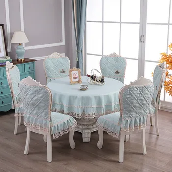 Modern Round Table Cloth Chair Covers Solid Thicken Large Dining Circle Tablecloth Large Household Dustproof Cover tapetes 1 PC
Modern Round Table Cloth Chair Covers Solid Thicken Large Dining Circle Tablecloth Large Household Dustproof Cover tapetes 1 PC