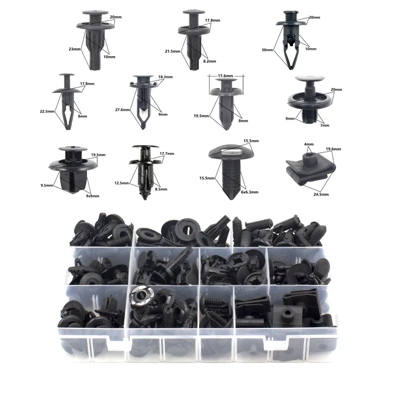 Vehicle accessories For Toyota Sets Box Auto Plastic Bumper Fender trunk Retaining Clip Black Push in Fastener Rivet
Vehicle accessories For Toyota Sets Box Auto Plastic Bumper Fender trunk Retaining Clip Black Push in Fastener Rivet
