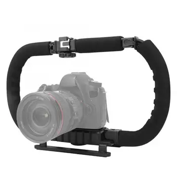Foldable Handheld Stabilizer for SLR Camera DV Camcorder LED video light C Shape Flash Bracket Holder with Cold Shoes Accessorio
Foldable Handheld Stabilizer for SLR Camera DV Camcorder LED video light C Shape Flash Bracket Holder with Cold Shoes Accessorio