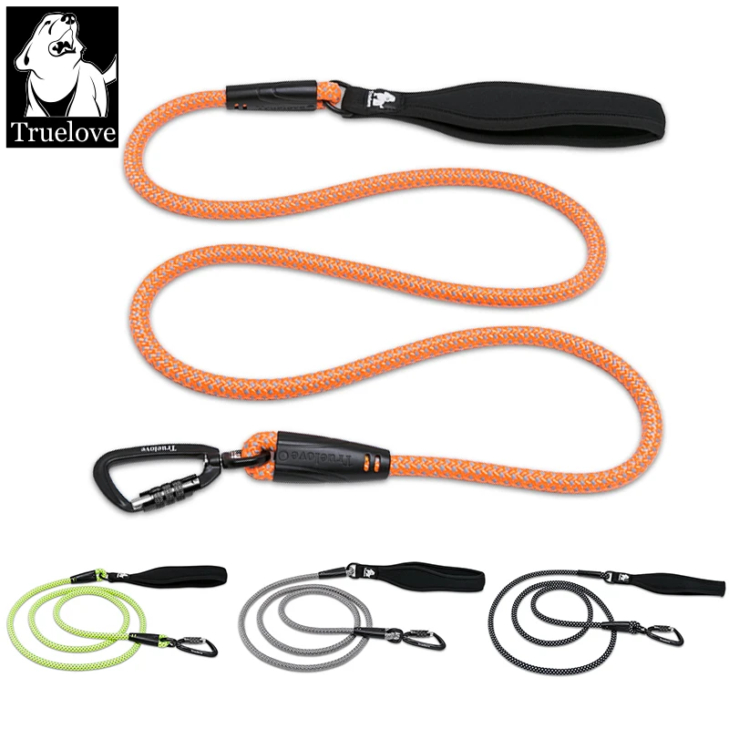 TrueLove Dog Pet Leashes Nylon with Reflective Aluminum -Alloy Hook Stainless Steel D-ring Neoprene Handle Walking Hiking
TrueLove Dog Pet Leashes Nylon with Reflective Aluminum -Alloy Hook Stainless Steel D-ring Neoprene Handle Walking Hiking