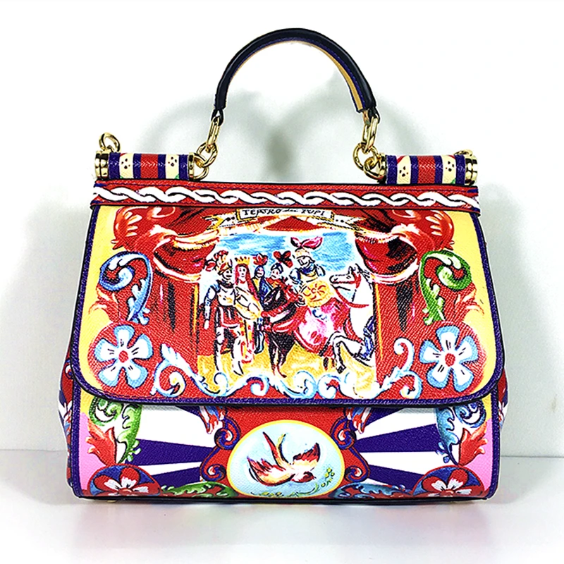 Famous Designer Flower Prince Painted Shoulder Bags Luxury Brand Ethnic Genuine Leather Tote Handbag Louis Brand Channels GG Bag 
Famous Designer Flower Prince Painted Shoulder Bags Luxury Brand Ethnic Genuine Leather Tote Handbag Louis Brand Channels GG Bag