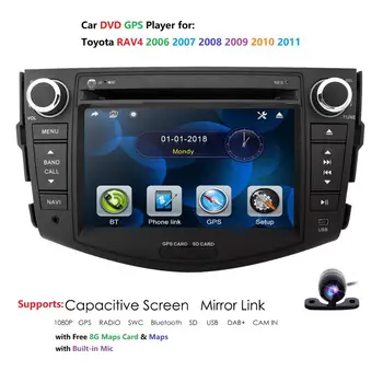 7" HD Car radio GPS Navigation Multimedia Player For Toyota RAV4 2006-2011 SWC MirrorLink BT DAB USB Map card Ship from CN/AU/EU
7" HD Car radio GPS Navigation Multimedia Player For Toyota RAV4 2006-2011 SWC MirrorLink BT DAB USB Map card Ship from CN/AU/EU