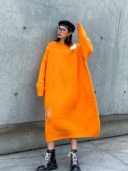 SuperAen Long Woolen Dresses Over-the-Knee Solid Loose Pullover Plus Size Jersey Dress for Women Autumn and Winter
SuperAen Long Woolen Dresses Over-the-Knee Solid Loose Pullover Plus Size Jersey Dress for Women Autumn and Winter