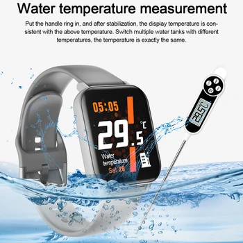 Ottwn F25 Smart Watch Body Temperature Heart Rate Blood Pressure Monitor Pedometer Fitness Tracker Waterproof for Android IOS
Ottwn F25 Smart Watch Body Temperature Heart Rate Blood Pressure Monitor Pedometer Fitness Tracker Waterproof for Android IOS