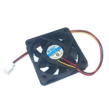 

10Pcs Black 6cm 3pin12V 60mm x 15mm 6015 Brushless DC Fan PC Cooling Cooler Fan