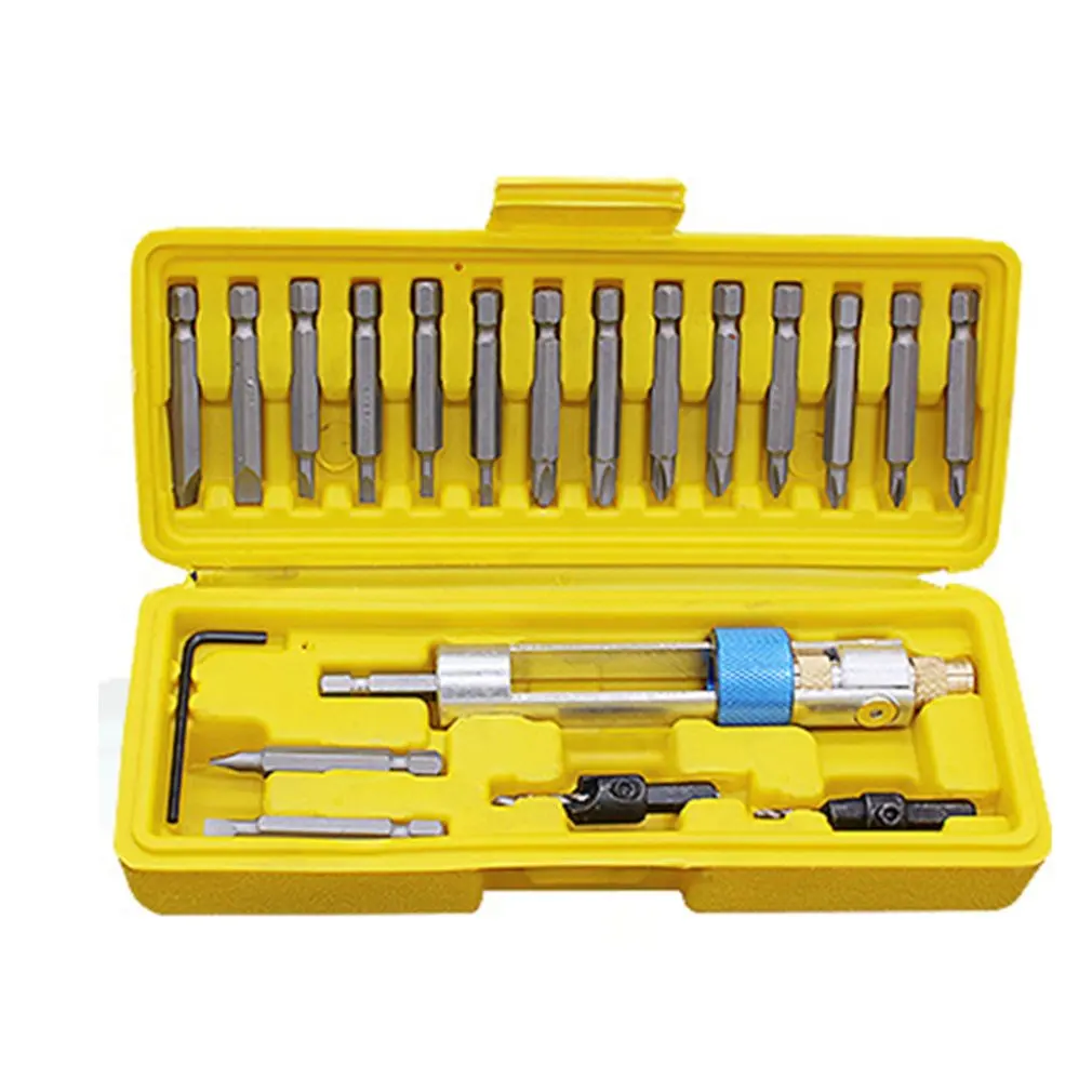 20 Piece Set High Speed Steel Countersunk Head Bit Screwdriver Screwdriver Conversion Double Hold Quick Change Half Time Drill
20 Piece Set High Speed Steel Countersunk Head Bit Screwdriver Screwdriver Conversion Double Hold Quick Change Half Time Drill