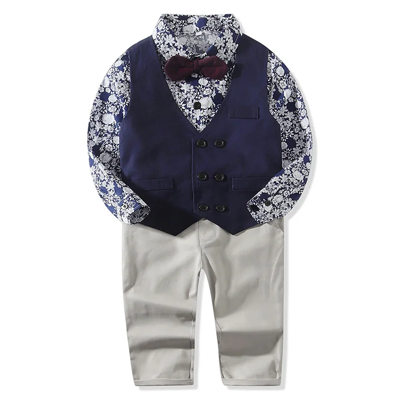 boy casual suit set baby clothes long sleeves kid boy dress print wedding suit boys clothing spring&autumn 
boy casual suit set baby clothes long sleeves kid boy dress print wedding suit boys clothing spring&autumn