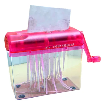 Mini Hand Shredder Portable Paper Shredder A6 Manual Shredder Documents Paper Cutting Tool Home Office Desktop Stationery 
Mini Hand Shredder Portable Paper Shredder A6 Manual Shredder Documents Paper Cutting Tool Home Office Desktop Stationery