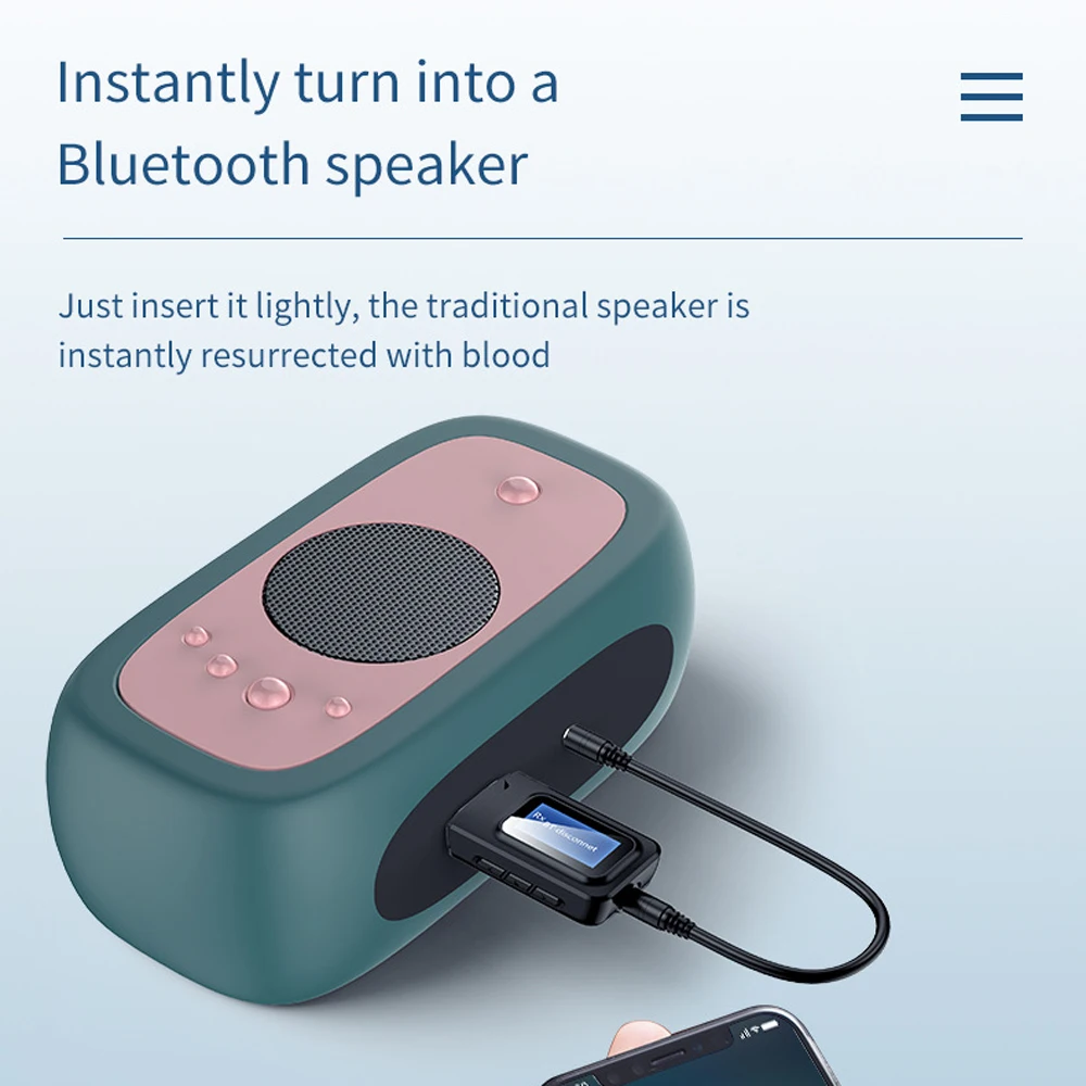 Receiver Wireless USB Bluetooth 5.0 Audio Transmitter With LCD Display 3.5MM AUx HD HiFi Receiver Wireless Adapter For TV Car PC
Receiver Wireless USB Bluetooth 5.0 Audio Transmitter With LCD Display 3.5MM AUx HD HiFi Receiver Wireless Adapter For TV Car PC