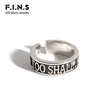 F.I.N.S Korean S925 Sterling Silver Ring Retro Old Carved English Word Opening Ring Punk Silver Ring 925 Fine Jewelry
F.I.N.S Korean S925 Sterling Silver Ring Retro Old Carved English Word Opening Ring Punk Silver Ring 925 Fine Jewelry