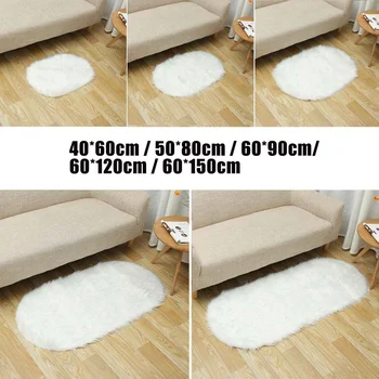 New Fluffy Oval Shape Rug Floor Mat Cover Anti-skid Soft Artificial Wool Copy Sheepskin Hairy Carpets Blanket Living Room Bedroo
New Fluffy Oval Shape Rug Floor Mat Cover Anti-skid Soft Artificial Wool Copy Sheepskin Hairy Carpets Blanket Living Room Bedroo