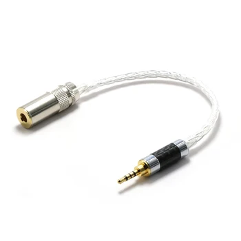 TRRS Silver plated 2.5mm Male to 4.4mm Balanced Female earphone Cable for PHA-3 Pono Player
TRRS Silver plated 2.5mm Male to 4.4mm Balanced Female earphone Cable for PHA-3 Pono Player