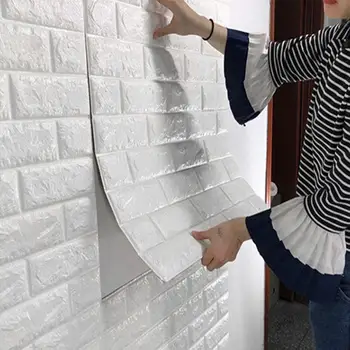 10pcs Self Adhensive 3D Brick Wall Stickers Room Decor Foam Waterproof Covering Wallpaper TV Background
10pcs Self Adhensive 3D Brick Wall Stickers Room Decor Foam Waterproof Covering Wallpaper TV Background