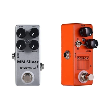 MOSKY MM Silver Electric Guitar Overdrive Effect Pedal Full Metal Shell True Bypass & Mosky D250X Mini Overdrive Preamp
MOSKY MM Silver Electric Guitar Overdrive Effect Pedal Full Metal Shell True Bypass & Mosky D250X Mini Overdrive Preamp