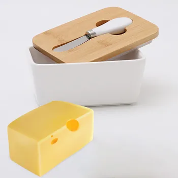 Nordic Butter Box Sealing Cheese Kitchen Butter Box With Knife Tray Ceramic Container Cheese Food Holder Kitchen Tools @D20
Nordic Butter Box Sealing Cheese Kitchen Butter Box With Knife Tray Ceramic Container Cheese Food Holder Kitchen Tools @D20