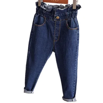 Spring Autumn girls jeans baby denim trousers kids pants children bud high waist elastic skinny jeans
Spring Autumn girls jeans baby denim trousers kids pants children bud high waist elastic skinny jeans