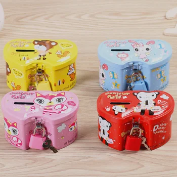 Mini Toy Personalized Piggy Bank with Lock Lockable Money Safe Box Mini Cash Box Huchas Metal Box with Lock for Money II50CQG
Mini Toy Personalized Piggy Bank with Lock Lockable Money Safe Box Mini Cash Box Huchas Metal Box with Lock for Money II50CQG