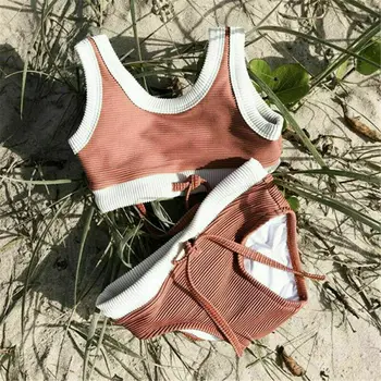 Summer New Cute Infant Baby Girls 2Pcs Bikini Set Swimwear Fashion Stripe Short Top+Shorts Little Infant Girl Swimsuit Beachwear 
Summer New Cute Infant Baby Girls 2Pcs Bikini Set Swimwear Fashion Stripe Short Top+Shorts Little Infant Girl Swimsuit Beachwear
