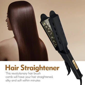 Four Gear Ceramic Hair Straightener Tourmaline Ionic Flat Iron Hot Hair Straightener Glider Fast Heating Hairstyle Tool
Four Gear Ceramic Hair Straightener Tourmaline Ionic Flat Iron Hot Hair Straightener Glider Fast Heating Hairstyle Tool