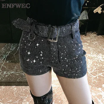 2019 Heavy Industry Wide Leg Winter Women's New Fashion Wild High Waist Sexy A-line Rhinestone Shorts Y439 
2019 Heavy Industry Wide Leg Winter Women's New Fashion Wild High Waist Sexy A-line Rhinestone Shorts Y439