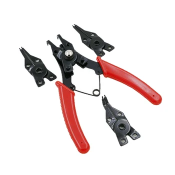 4 IN 1 Set Multi-function Pliers Snap Ring Pliers Tools Multi Crimp Tool Internal External Ring Remover Retaining Circlip Pliers
4 IN 1 Set Multi-function Pliers Snap Ring Pliers Tools Multi Crimp Tool Internal External Ring Remover Retaining Circlip Pliers