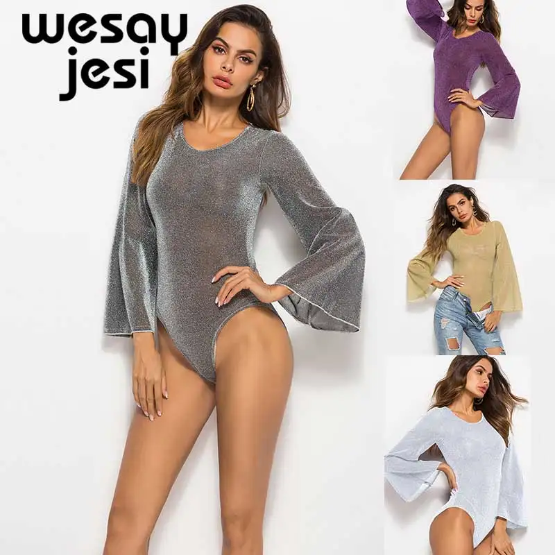Women Summer Bodysuits 2020 Summer Women Long Sleeve O-Neck Sexy Transparent Bodysuit Solid vintage Slim Bodysuits
Women Summer Bodysuits 2020 Summer Women Long Sleeve O-Neck Sexy Transparent Bodysuit Solid vintage Slim Bodysuits